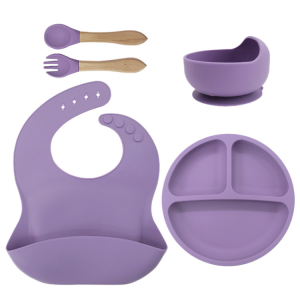 Silicone Baby Feeding Set 5 pcs
