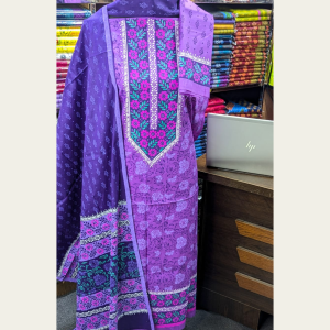 Cotton Printed Three Piece